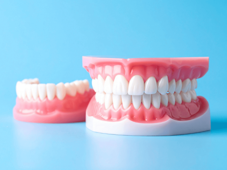 A set of complete dentures