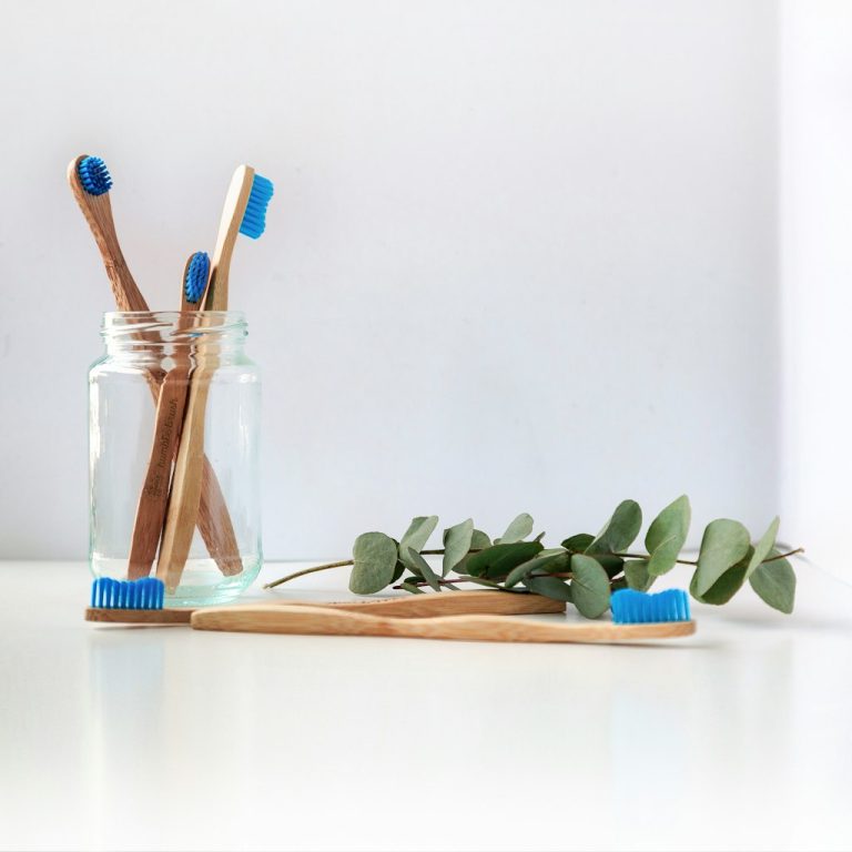 Toothbrushes representing everyday preventive care